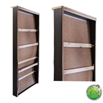 Extra verstarkte ruckseite spiegel