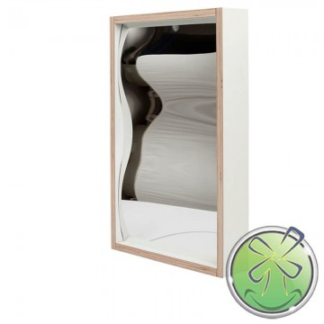 Lächelnspiegel 60x38cm weiß