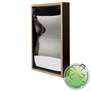 Zerrspiegel 60x38cm schwarz