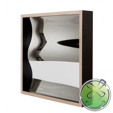 Zerrspiegel 50x50cm schwarz