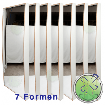 Zerrspiegeln 180x68 weib 7 formen