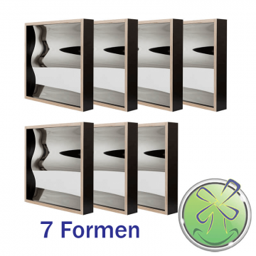 Zerrspiegeln 50x50cm set 7 formen 0